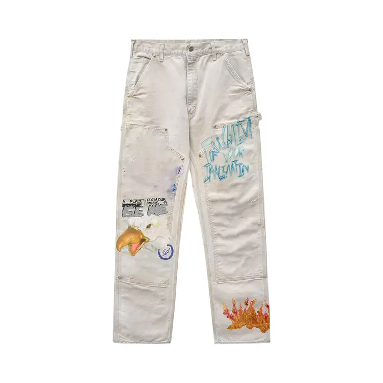 CJ x Fragment Painter Pants ‘White’