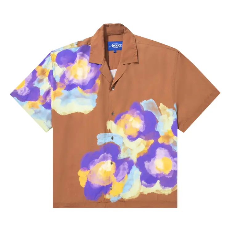 Bouquet Camp Shirt 'Rust Floral'