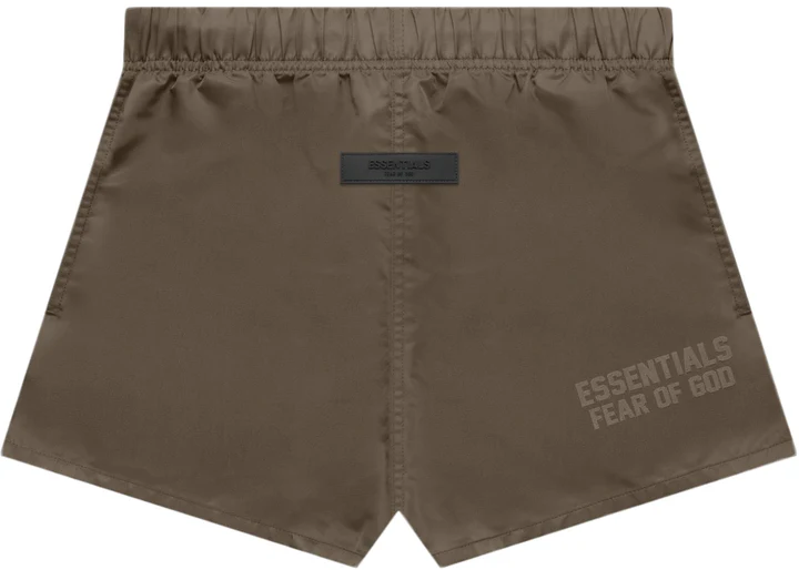 Fear of God Essentials Nylon Running Shorts Wood 