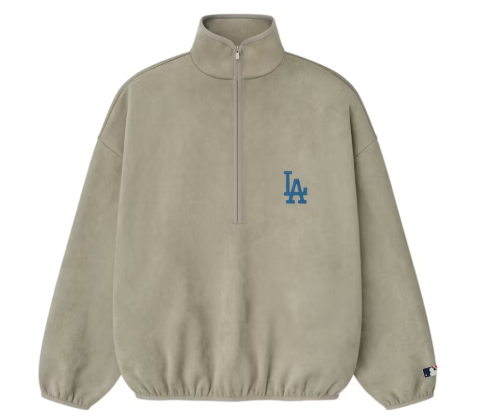 Dodgers Suede Fleece Modern Half Zip
